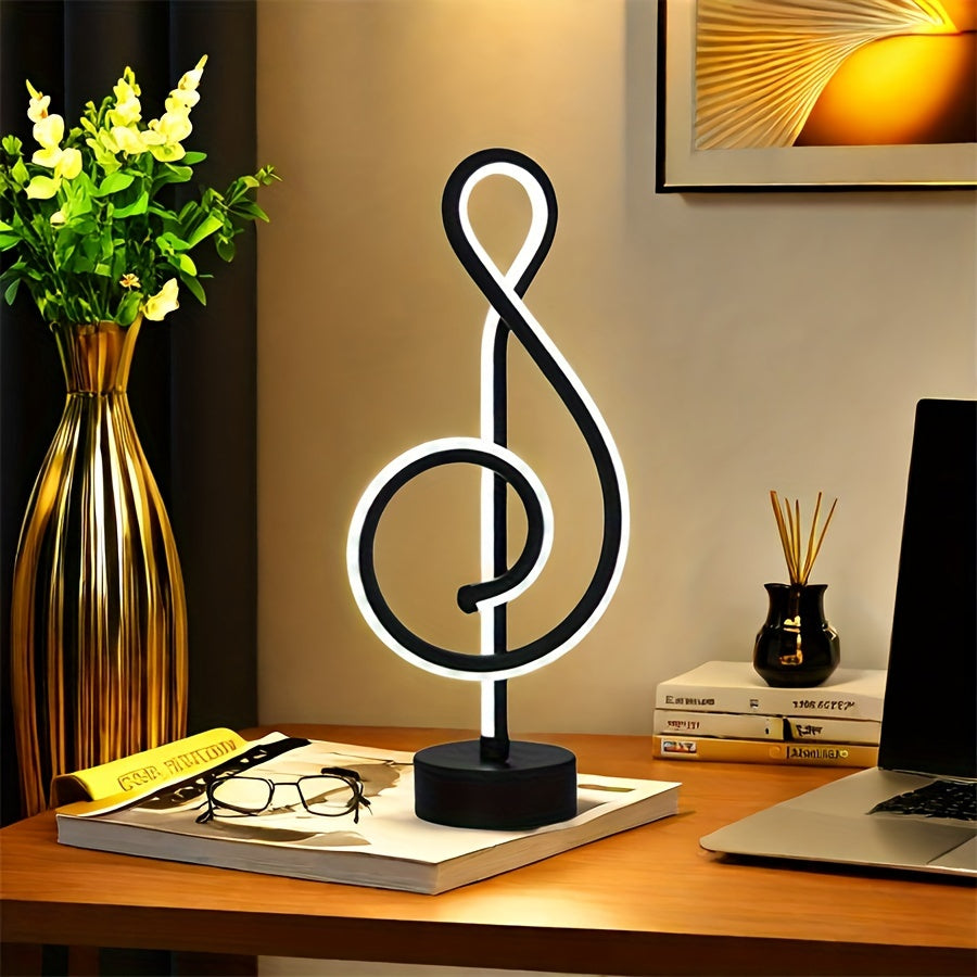 Sleek Black LED Desk Lamp