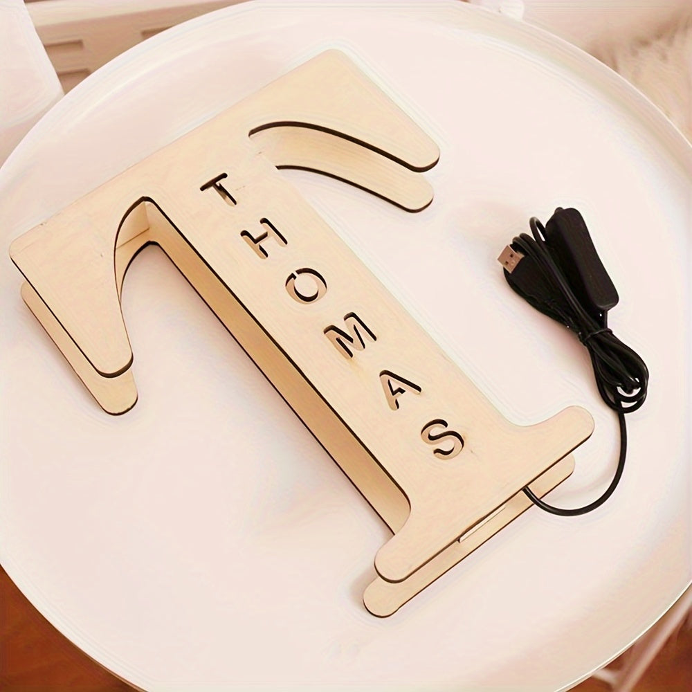 Personalized LED Letter Night Light