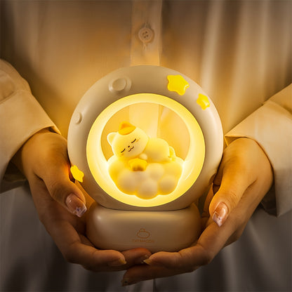 USB Rechargeable Sleeping Cat Night