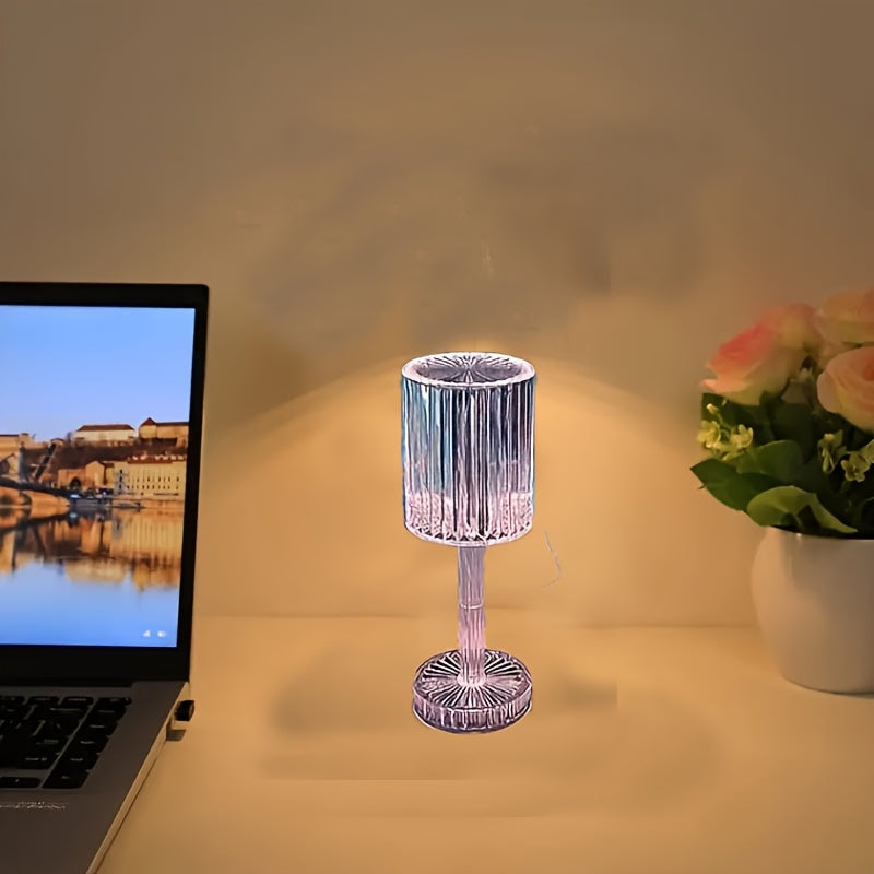 Stylish Crystal Touch Control Bedside