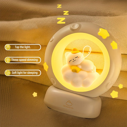 USB Rechargeable Sleeping Cat Night
