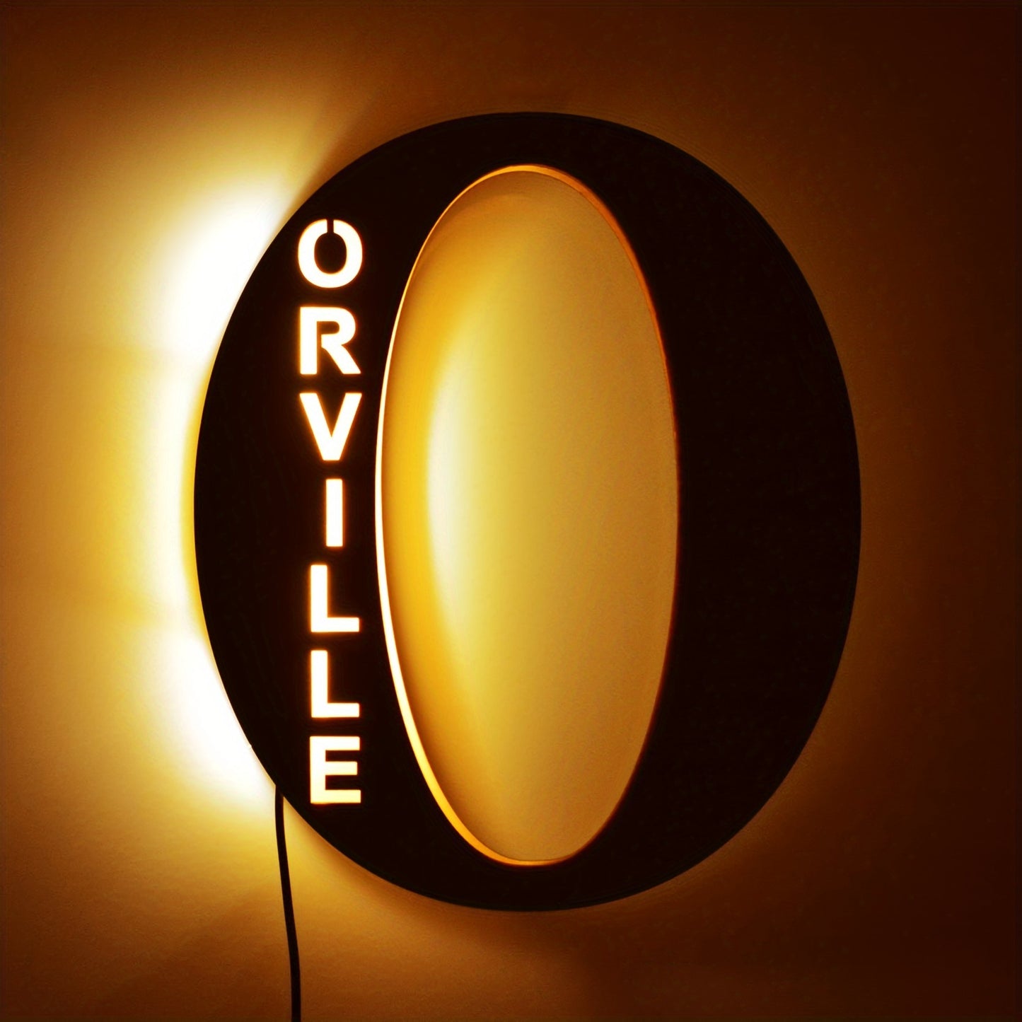Personalized LED Letter Night Light O