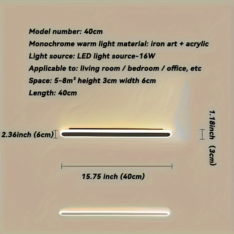 Single Modern Minimalist LED Wall