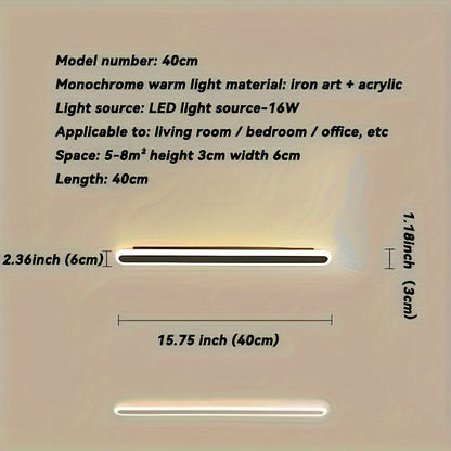 Single Modern Minimalist LED Wall