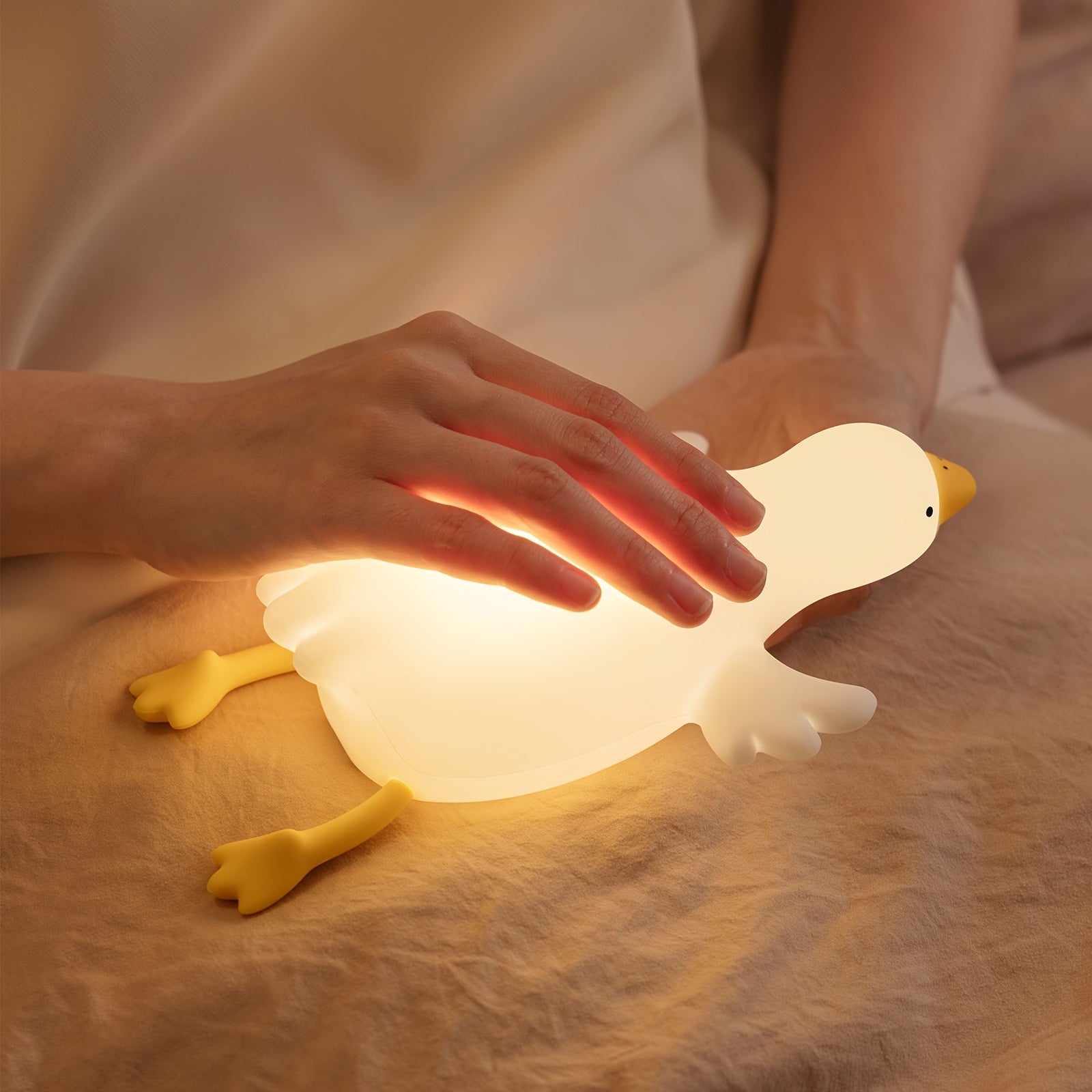 Adorable White Goose Night Light
