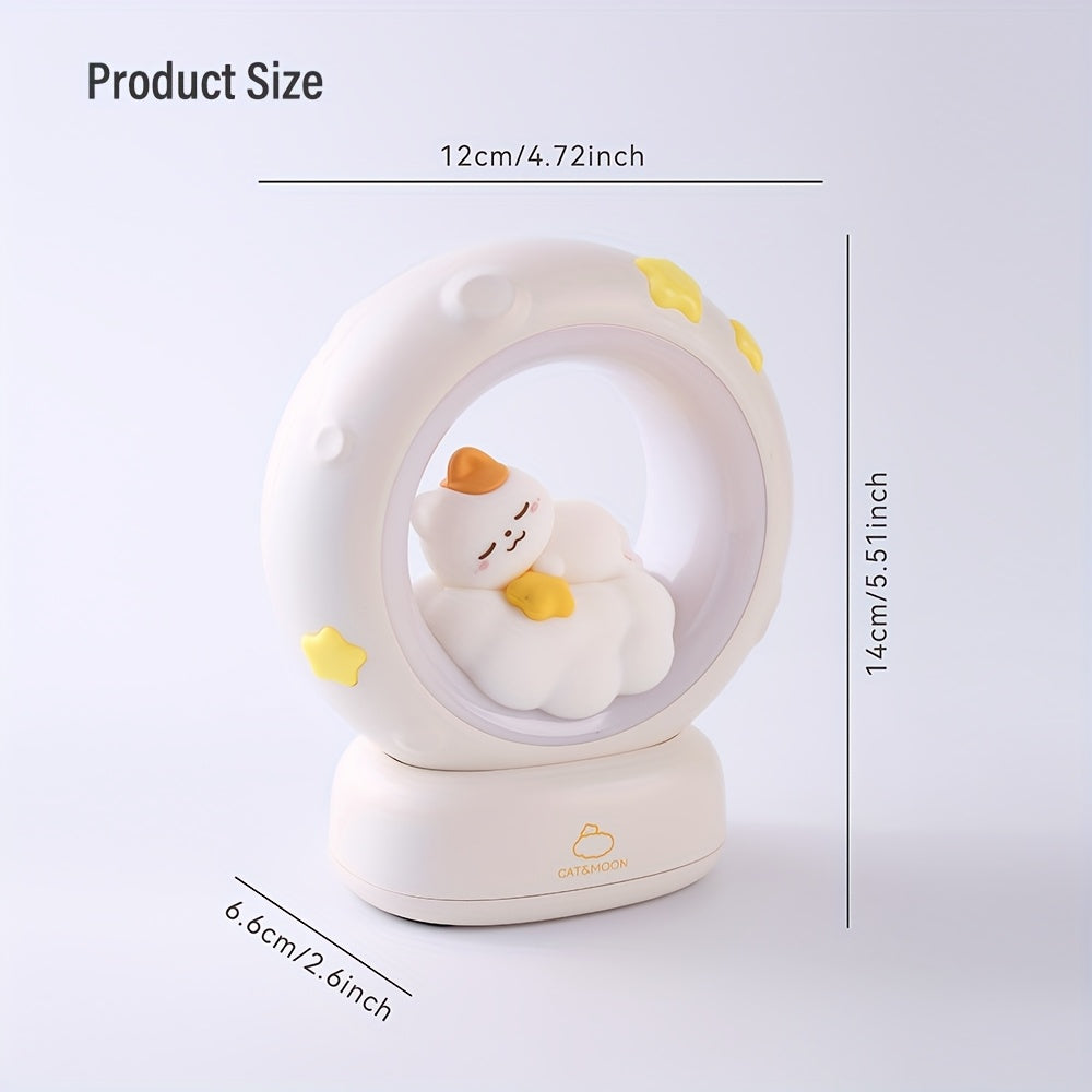 USB Rechargeable Sleeping Cat Night