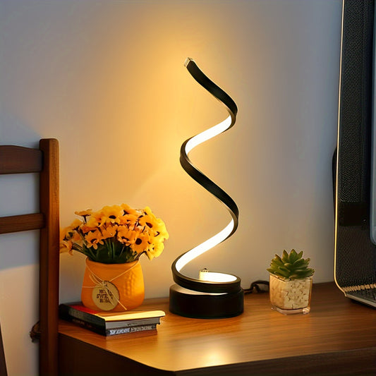 Spiral LED Desk Lamp Gooseneck