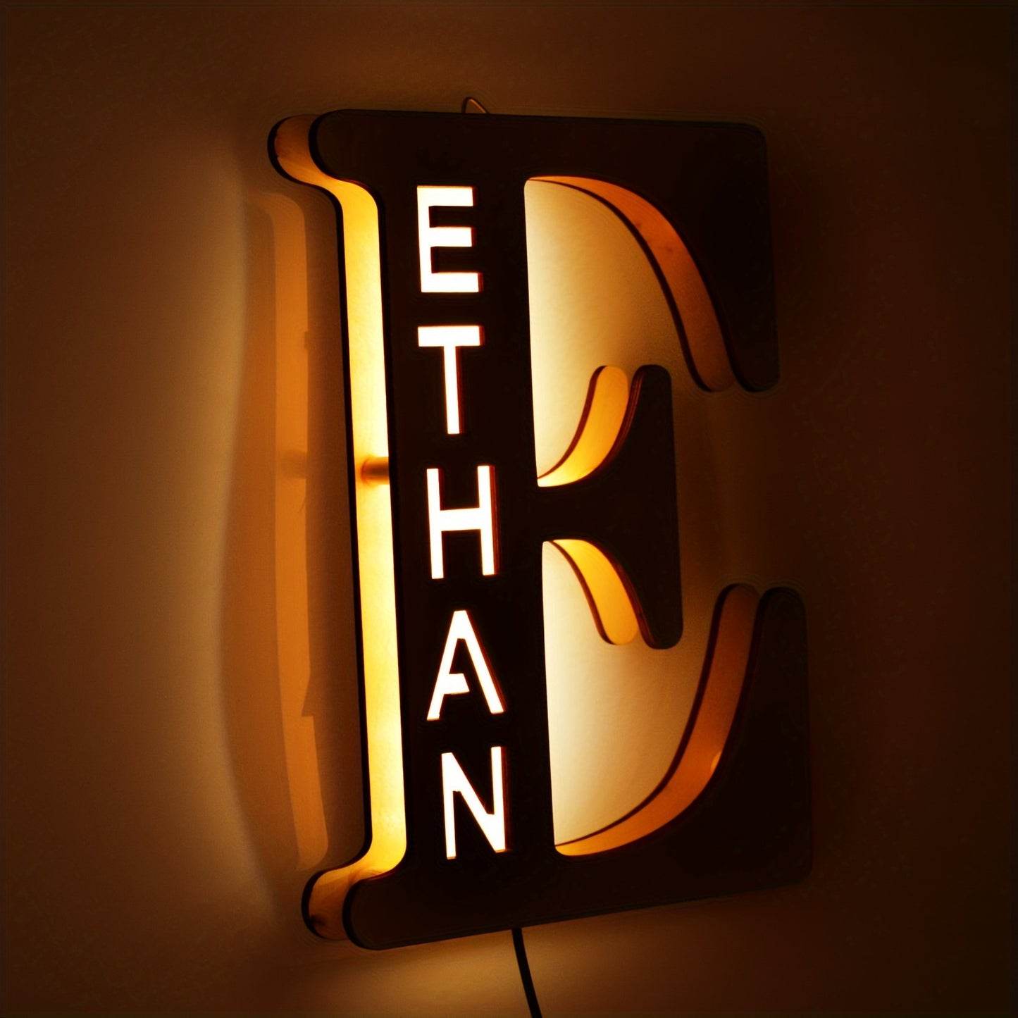 Personalized LED Letter Night Light E
