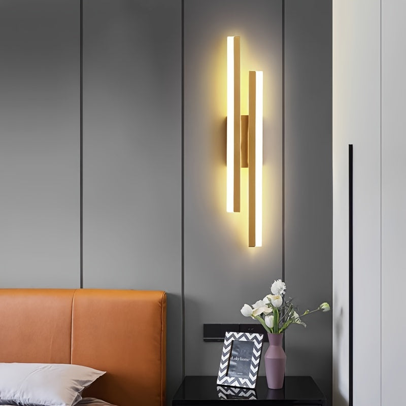Contemporary LED Wall Sconce Light Golden color