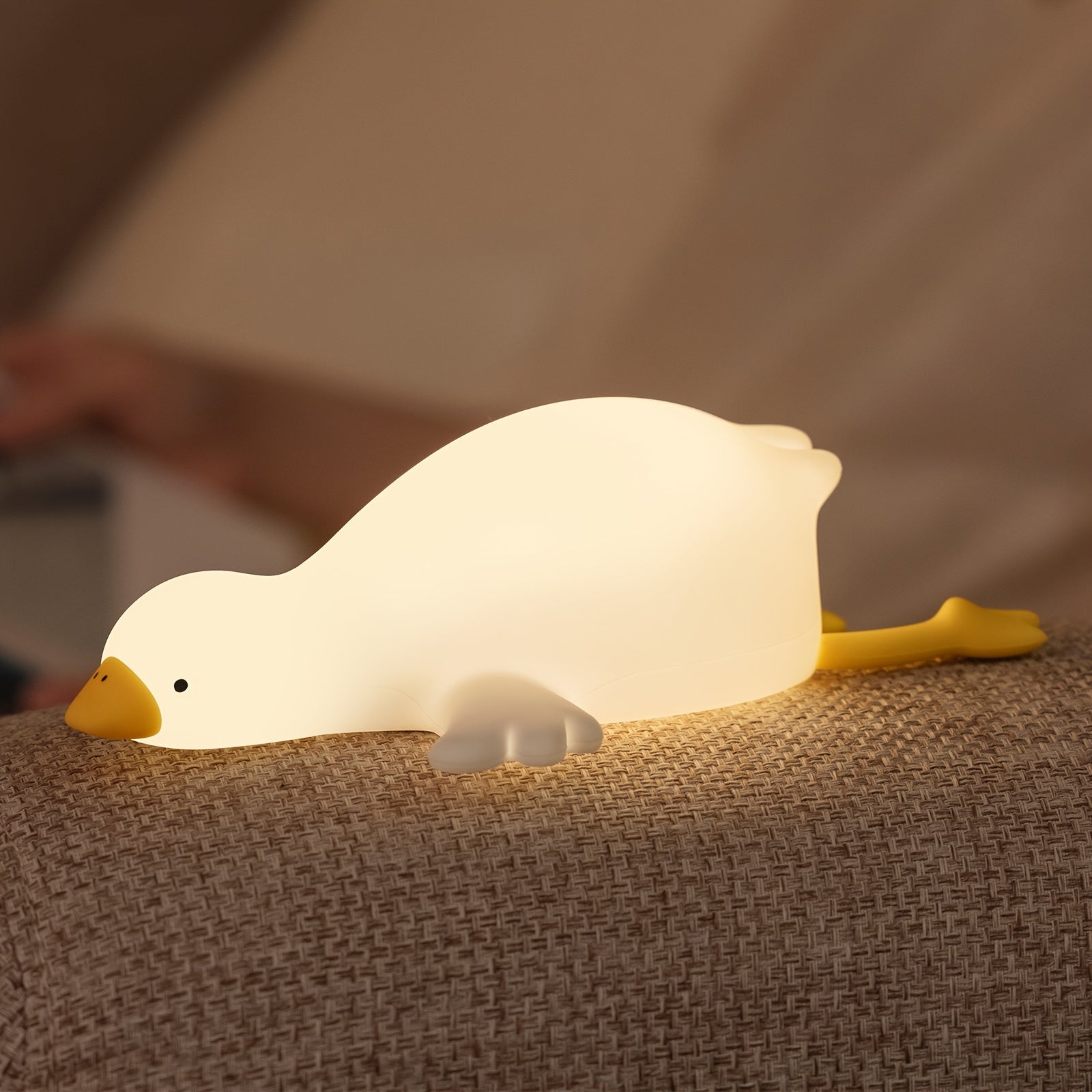 Adorable White Goose Night Light