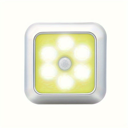 1pc Square 6 LED Motion Warm Light