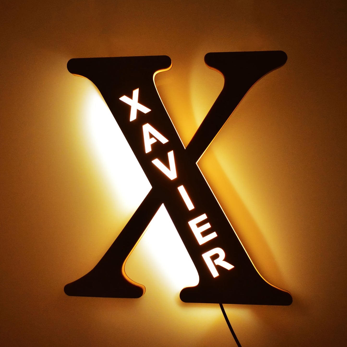 Personalized LED Letter Night Light X