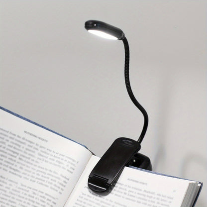 1pc Flexible Clip On Book Black