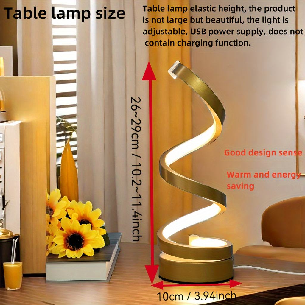 Spiral LED Desk Lamp Gooseneck