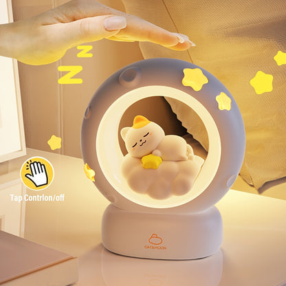 USB Rechargeable Sleeping Cat Night