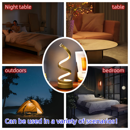 Spiral LED Desk Lamp Gooseneck