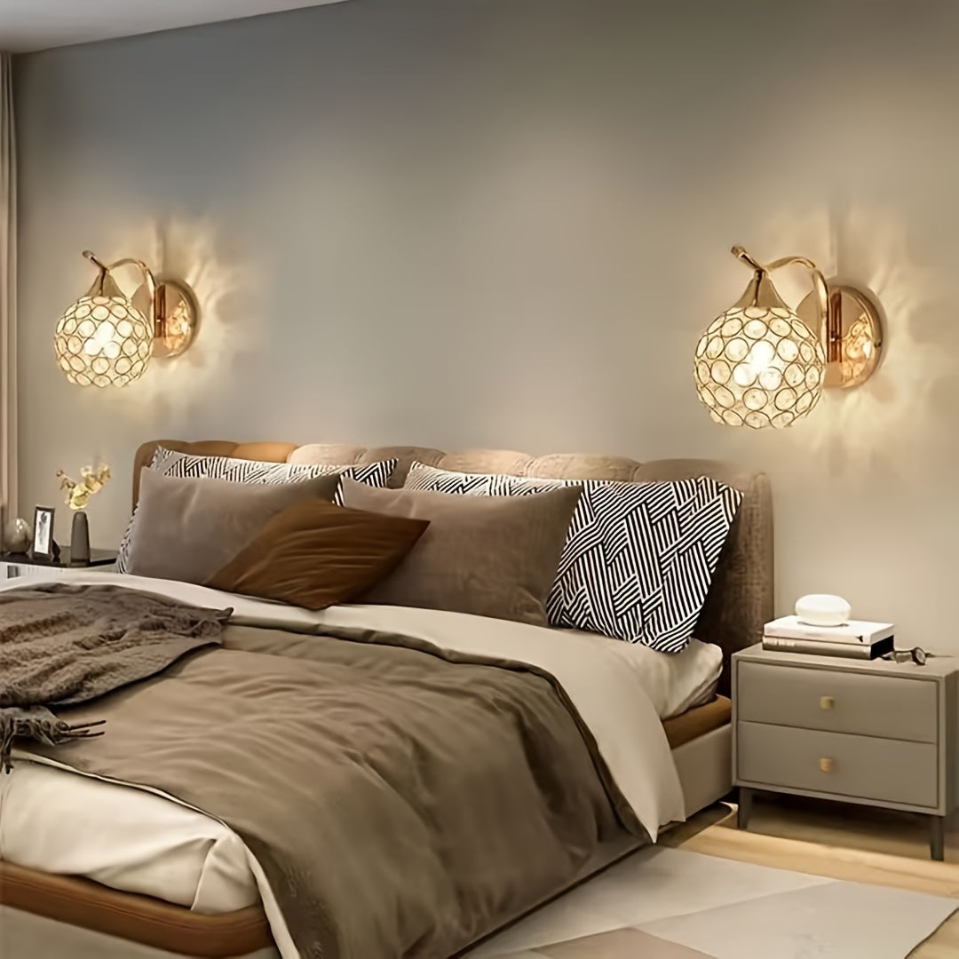 1pc Contemporary Dimmable Crystal Wall