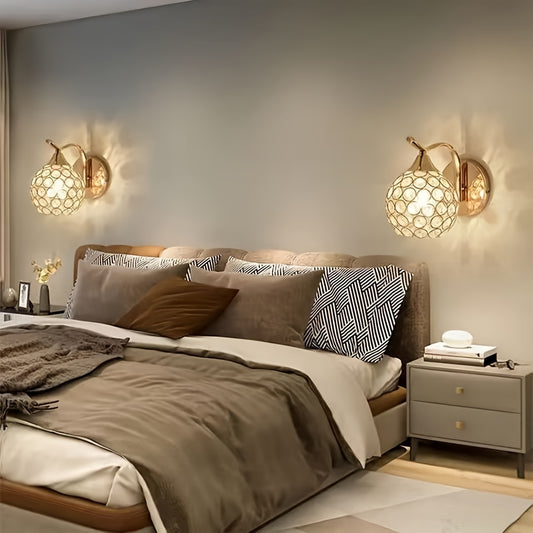 1pc Contemporary Dimmable Crystal Wall