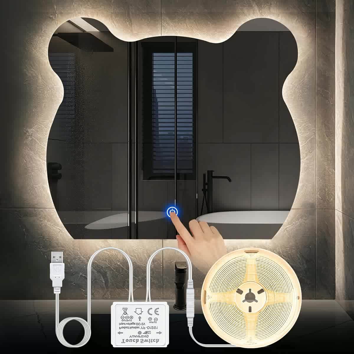LED Makeup Mirror with Touch
