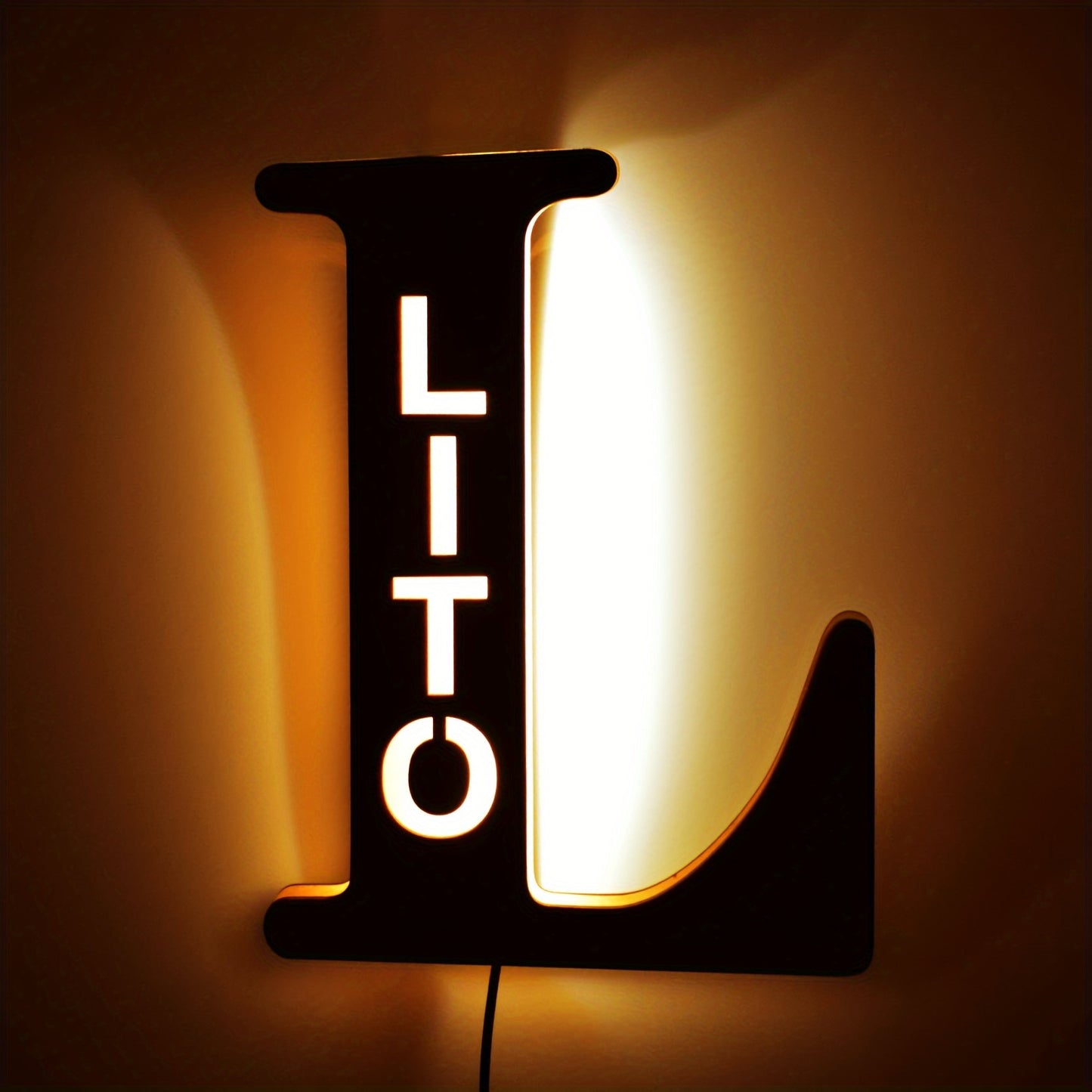 Personalized LED Letter Night Light L